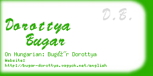 dorottya bugar business card